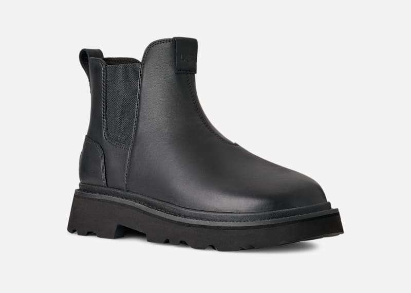 Кецове и обувки UGG UGG Chelsea Lug Leather Boots Черно | 1172990-BLK, 1