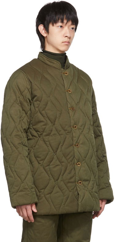 Пухо яке Dion Lee Dion Lee Wave Quilted Liner Jacket Зелено | C6006R22, 1