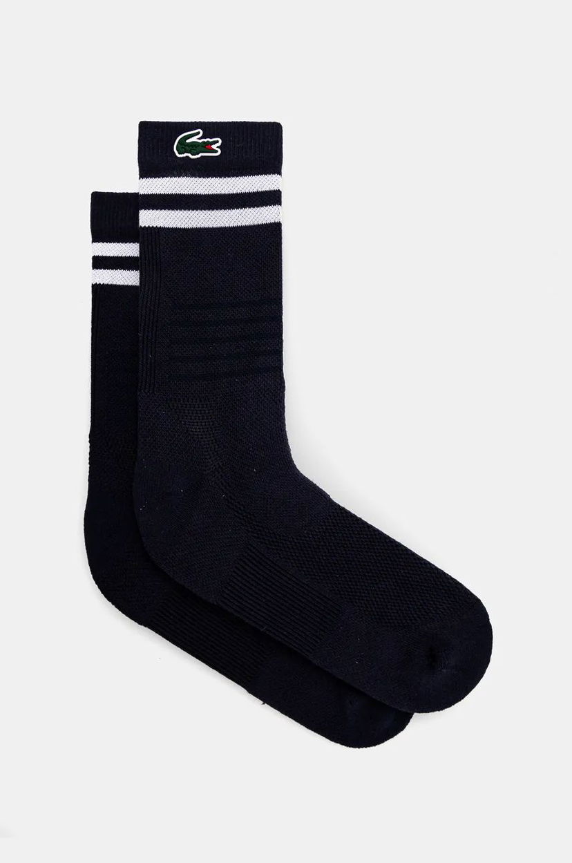 Чорапи Lacoste Striped Socks Синьо | RA1095