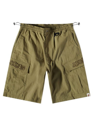 Къси панталони BAPE Wide Cargo Short Olive Drab Зелено | 001SPJ301007M-OD