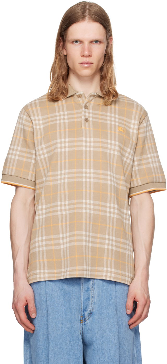 Burberry Check Cotton Polo