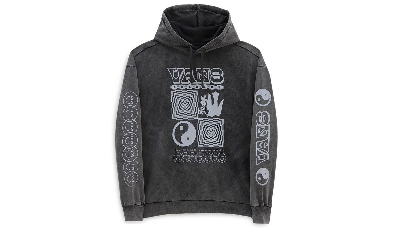 Суитчър Vans Symbolism Oversized Hoodie Сиво | VN0A7RNEBLK, 0
