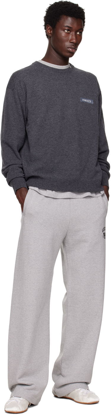Пуловер We11done We11done Knit Logo Pullover Sweater Сиво | WD-KO2-25-651-U-GY, 3