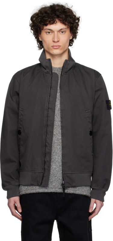 Яке бомбър Stone Island Stone Island Raso Gommato 3L Bomber Jacket Сиво | K1S15 4100012 S0034, 0