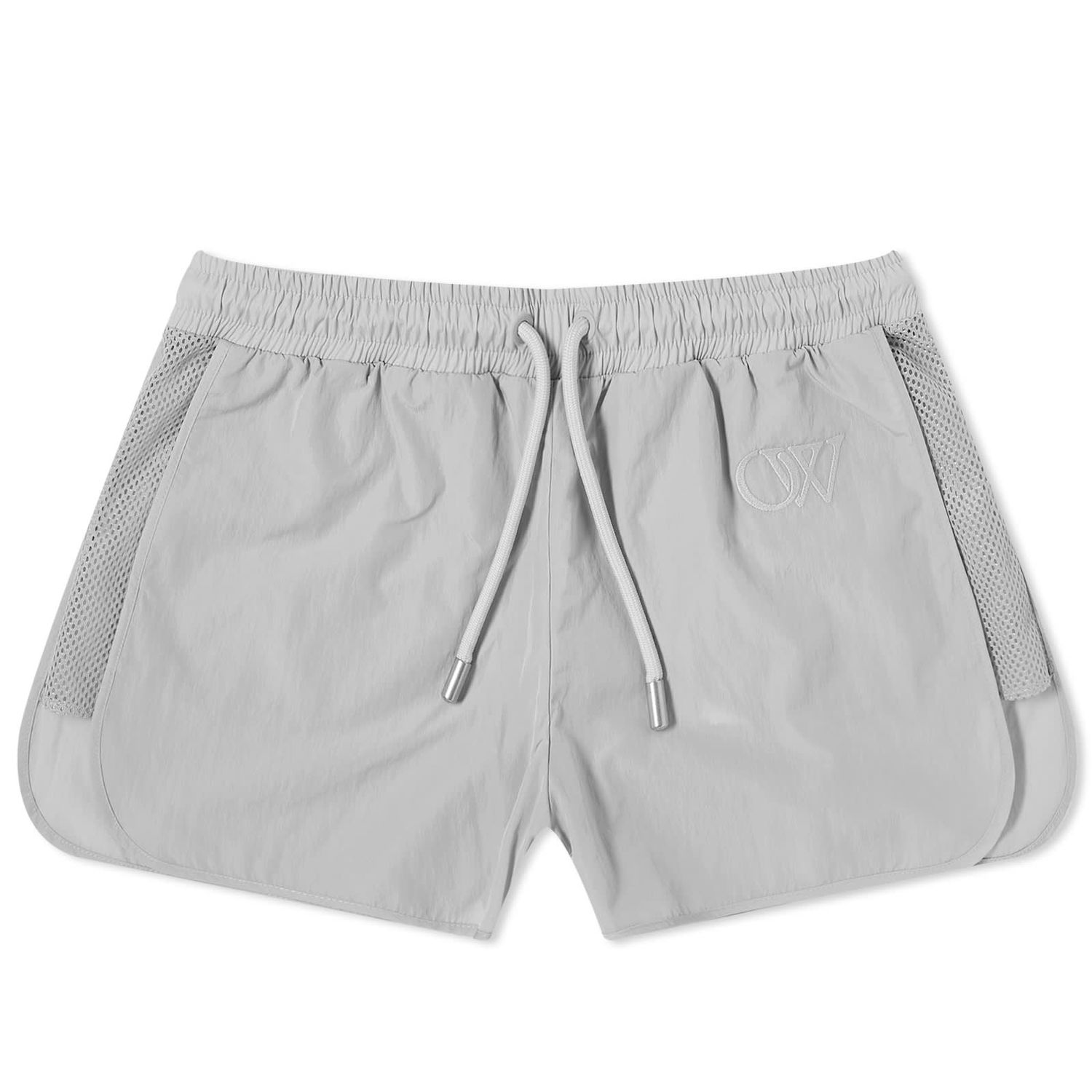 Къси панталони Off-White Crispy NY Mesh Shorts Сиво | OWVH050S24FAB0014040, 0
