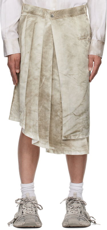 Пола Feng Chen Wang Feng Chen Wang Sandwashed Nylon Asymmetrical Skirt Бежово | FUS19SK02, 0