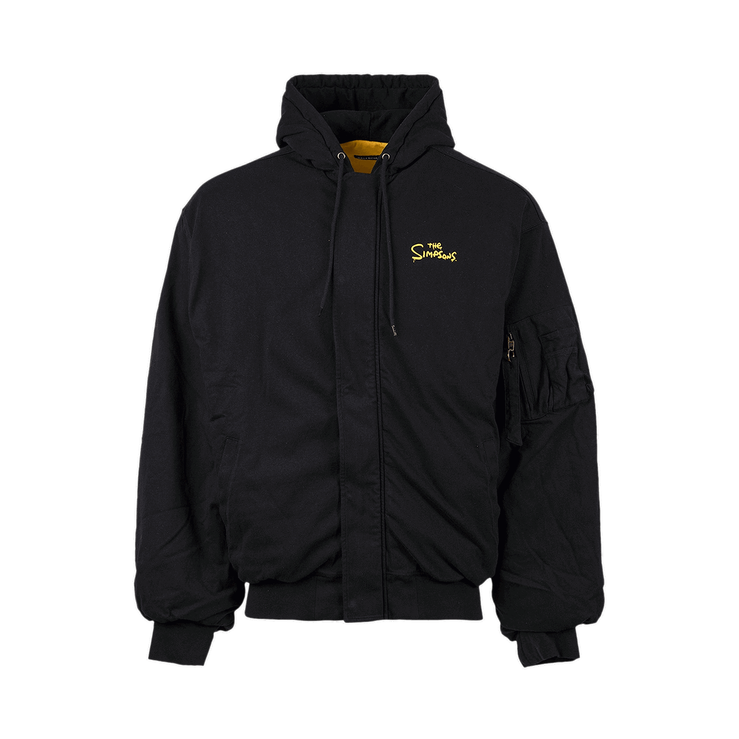 Суитчър Balenciaga x The Simpsons Padded Bomber Hoodie Черно | 657115 TLVG7 1000, 0