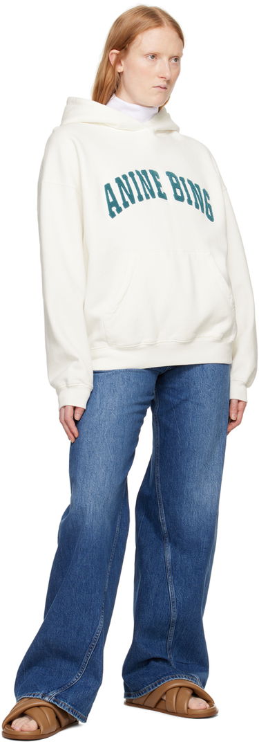 Суитчър Anine Bing Anine Bing Harvey Hoodie Бяло | A-08-10069-157, 3