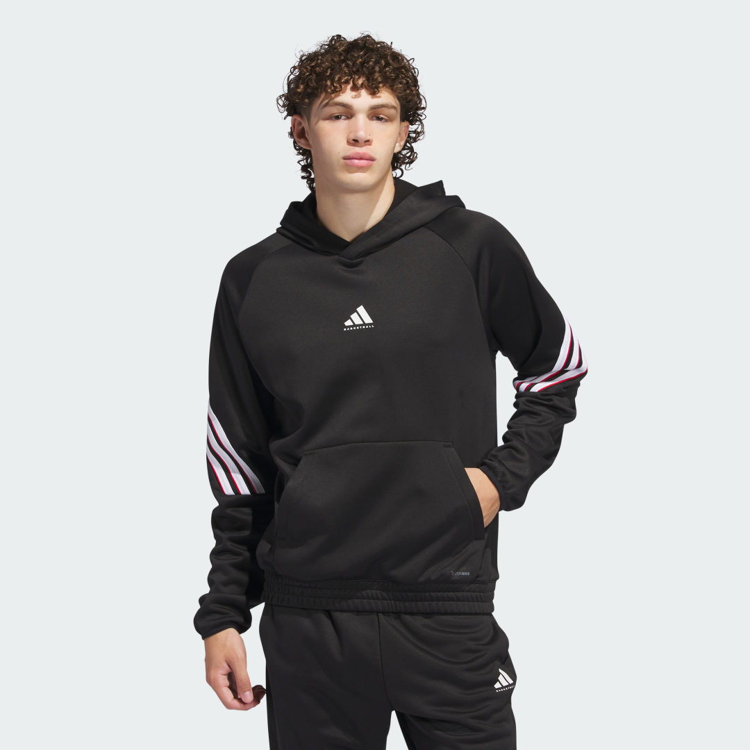 Суитчър adidas Performance Adidas Basketball Crazy Warm Fleece Hoodie Черно | JN2491, 0