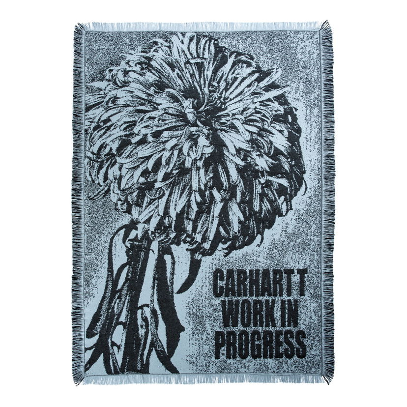 Домашен декор Carhartt WIP Woven Blanket with Flower Print Синьо | I034117_1