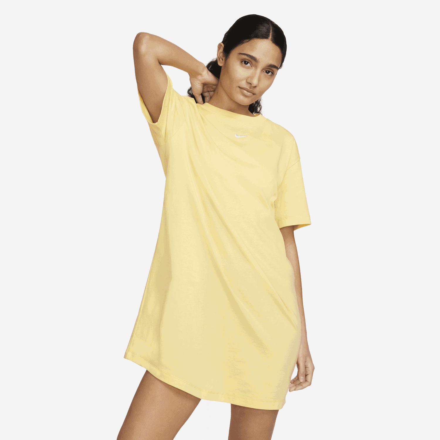 Pокля Nike Sportswear Essential Tee Dress Жълто | DV7882-795, 0