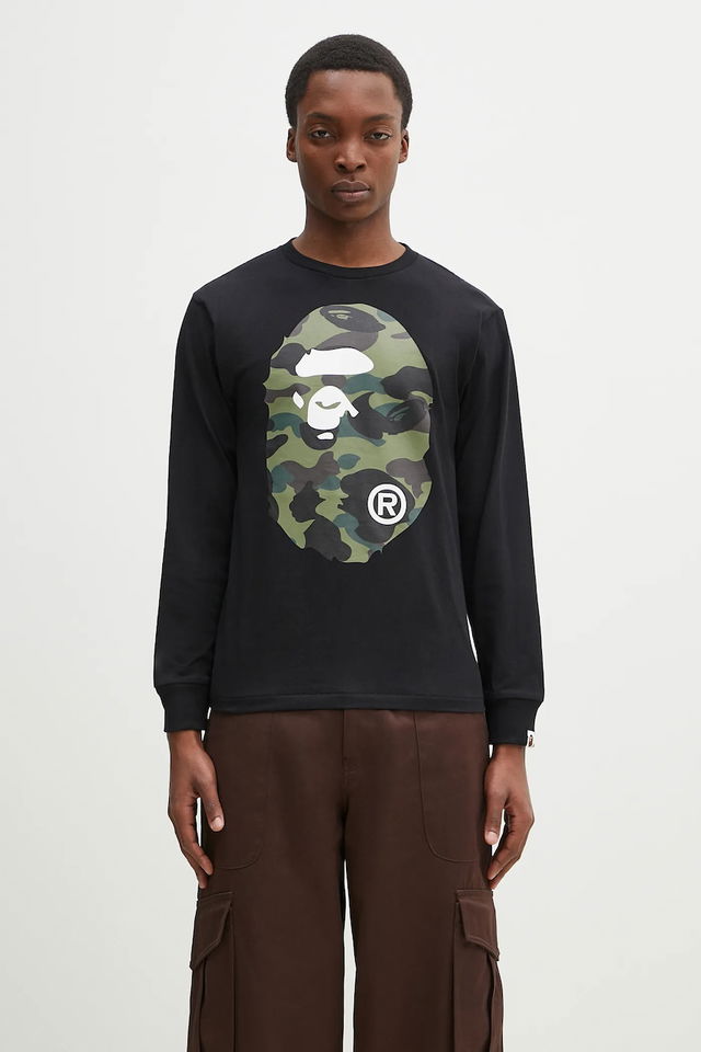 A Bathing Ape 1St Camo Big Ape Head Long Sleeve T-Shirt