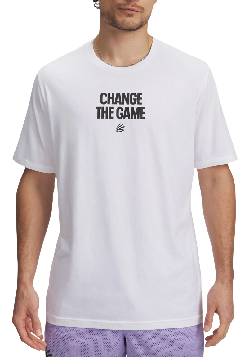 Тениска Under Armour Curry Playable T-Shirt Бяло | 6007304-100