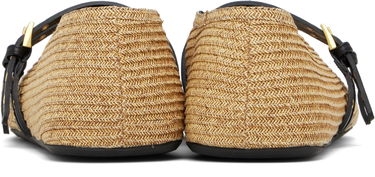 Облекло Alaïa ALAÏA Paper Straw Ballerina Flats Бежово | AA3A058TK036, 1
