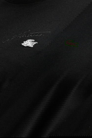 Тениска Lacoste Cotton Crew Neck Short Sleeve T-shirt with Embroidered Chest Design Черно | TH5492, 4
