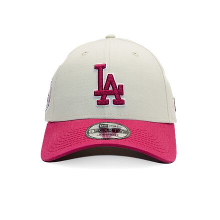 Шапка с козирка New Era New Era MLB World Series Patch 9FORTY LA Dodgers Adjustable Cap Бежово | 60595243, 1
