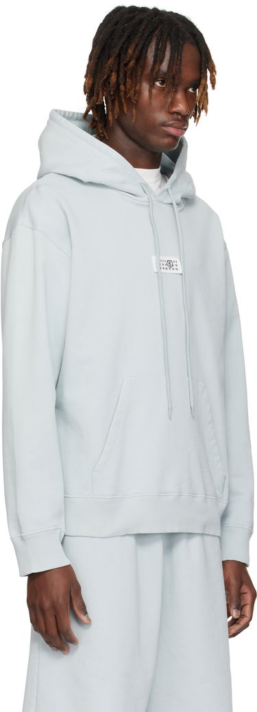 Суитчър Maison Margiela MM6 Maison Margiela Unbrushed Cotton Hoodie Синьо | SH0GU0018 M25012, 1