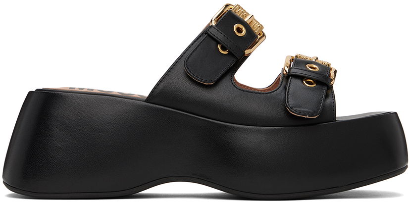 Аксесоари Moschino Moschino Buckled Platform Sandals Черно | MA28167I1I MF0 000