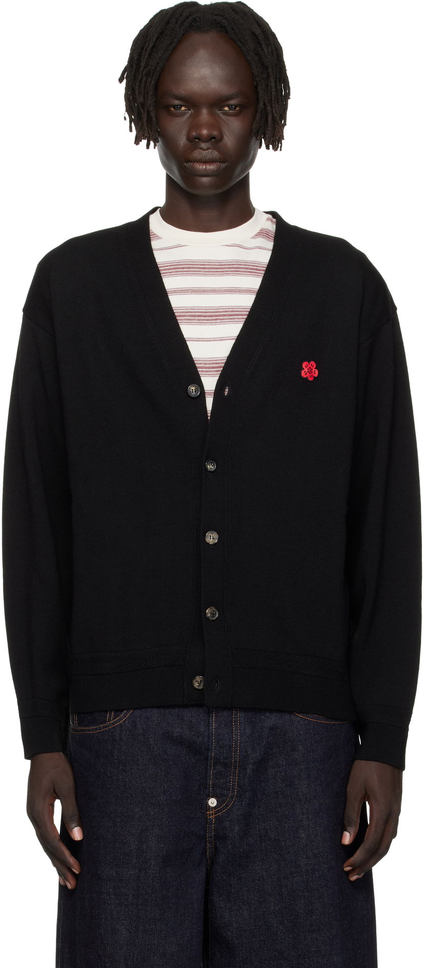 Пуловер KENZO Kenzo Paris 'Boke Flower' Cardigan Черно | FF65CA7593LB