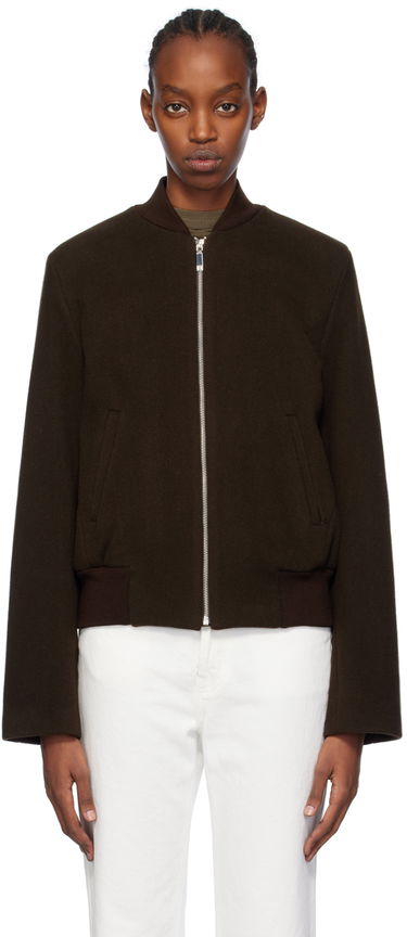 Яке бомбър TOTEME Sartorial Bomber Jacket Кафяво | 241-WRO1042-FB0039, 0