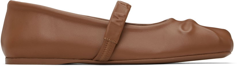 Кецове и обувки Marni Marni Mary Jane Ballerina Flats Кафяво | MJMS007700 P3628