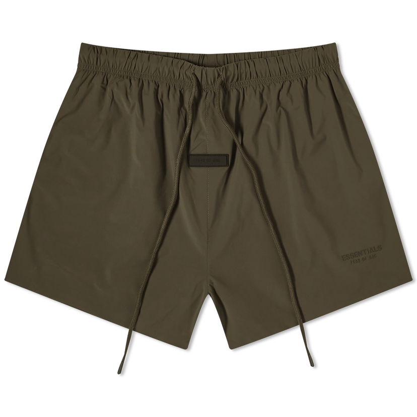 Къси панталони Fear of God ESSENTIALS Nylon Running Shorts Зелено | 160SP244210F