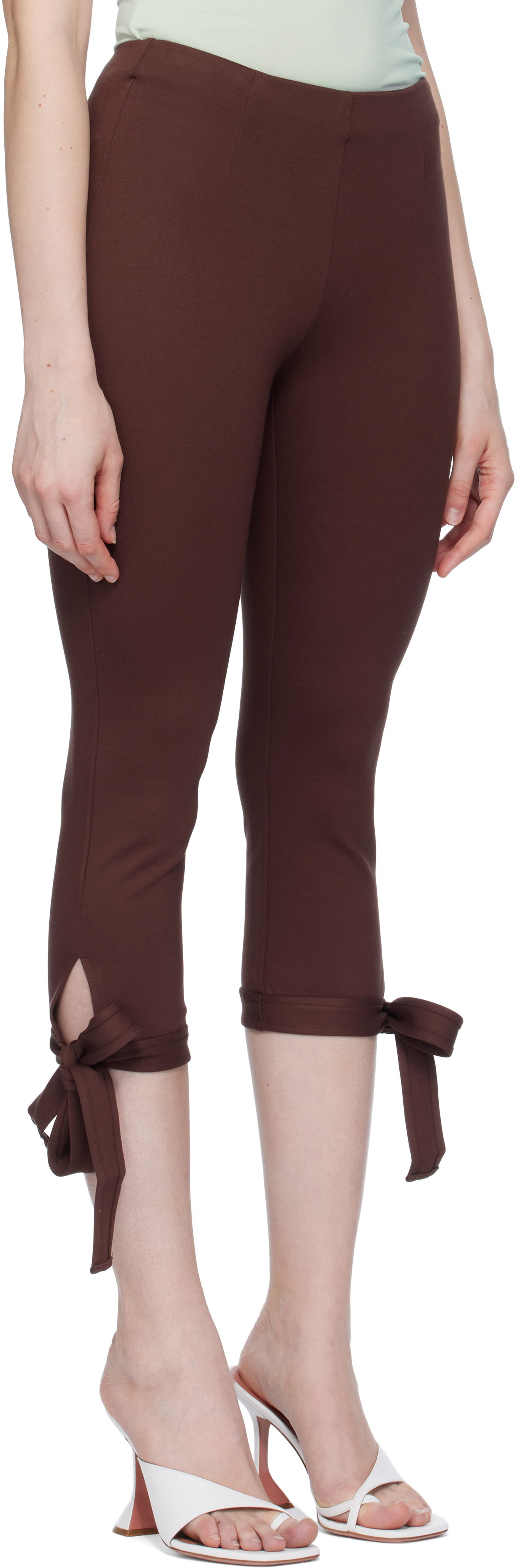 Клинове Miaou Miaou Emma Capri Short Leggings Кафяво | 1052PONCHO, 1