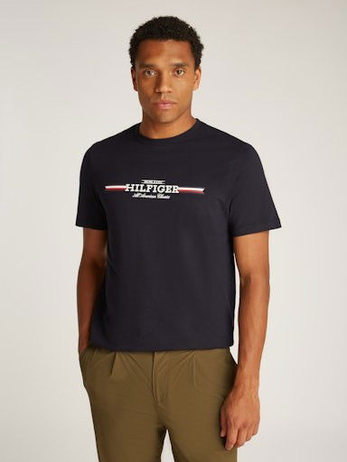 Тениска Tommy Hilfiger S/S T-Shirt Синьо | MW0MW36480DW5