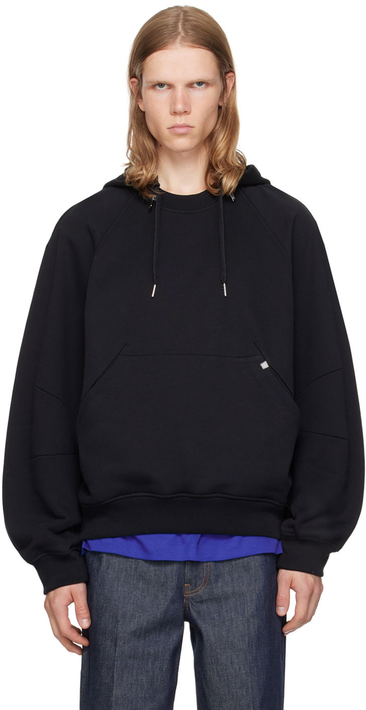 Суитчър Helmut Lang Apex Zip Hoodie With Kangaroo Pocket Черно | O06HM502