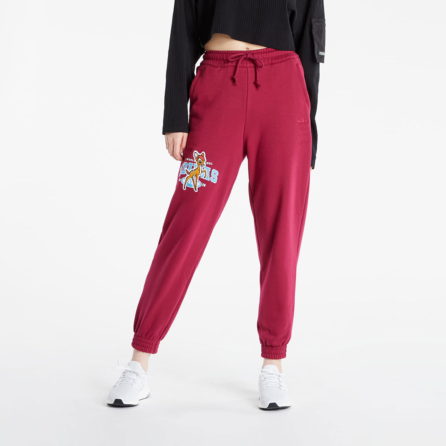 Спортни панталони adidas Performance Bambi Jogger Legacy Бургунди | HD2756, 0