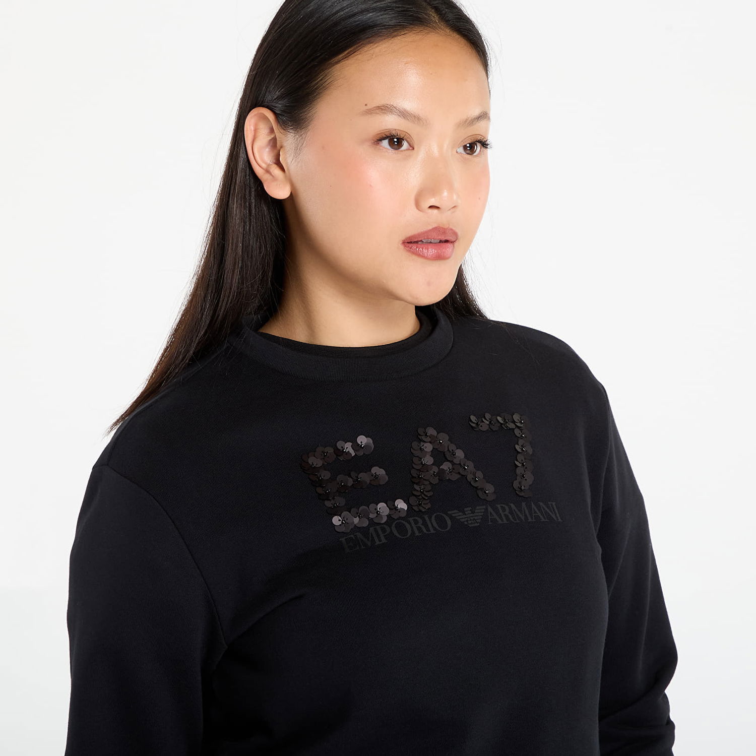 Суитчър Emporio Armani EA7 Emporio Armani Train Logo Series Sweatshirt Черно | 7W000542AF16442UC001, 1