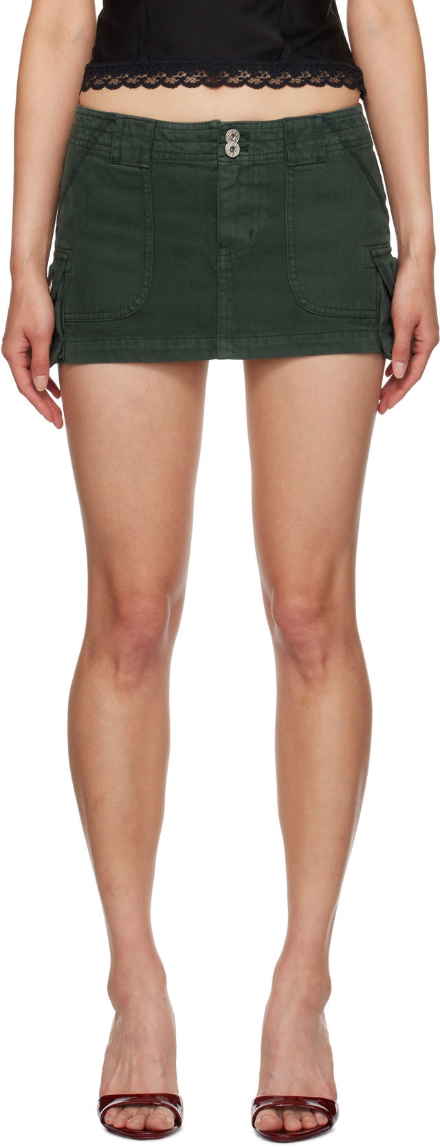 Guizio Anais Cargo Miniskirt