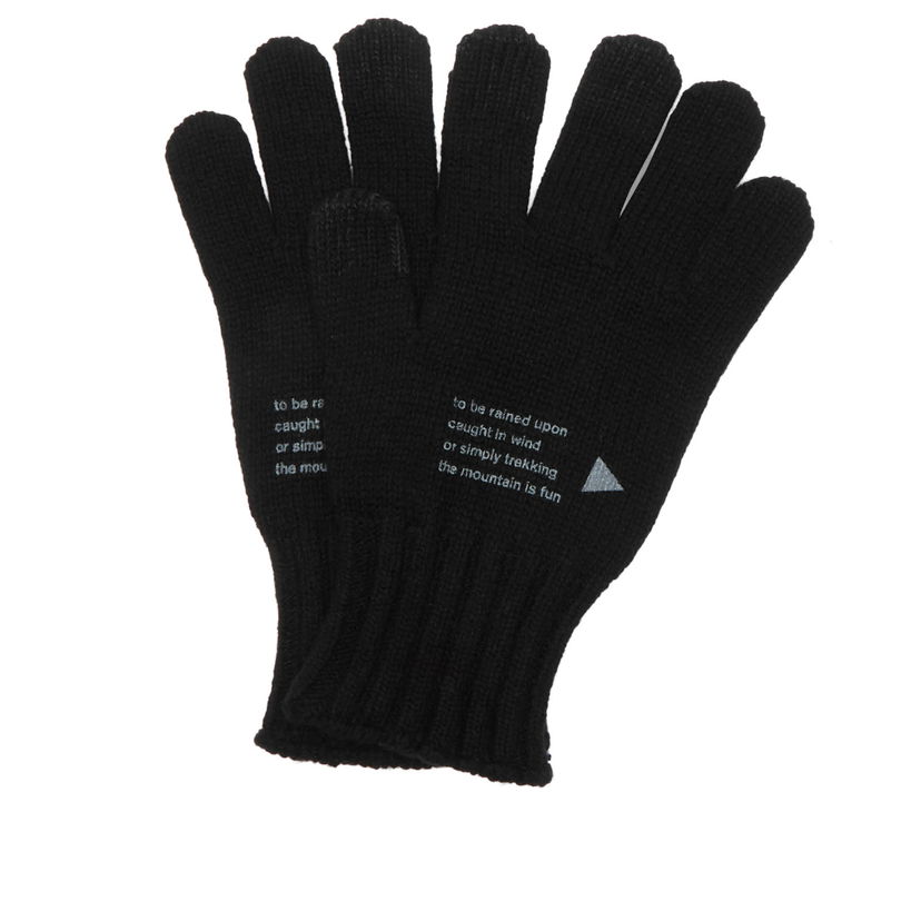 Ръкавици and wander Wool Knit Gloves Черно | 5745987125-010
