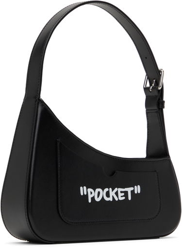 Дамска чанта Off-White Off-White Jitney Quote Shoulder Bag Черно | OWNN18AC99LEA0011001, 2