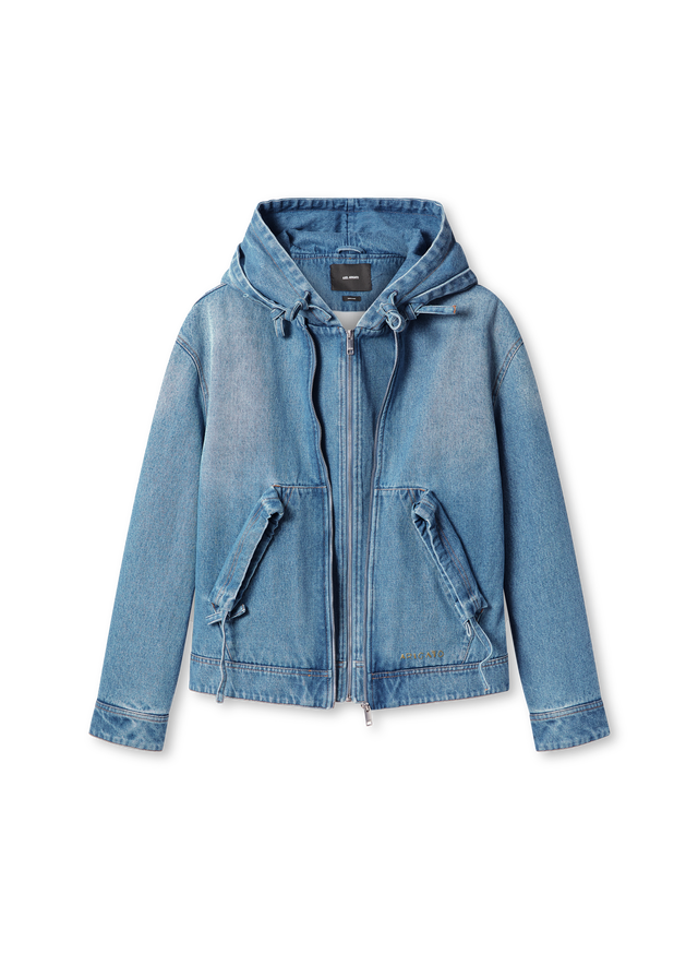 Reed Hooded Zip Denim Jacket