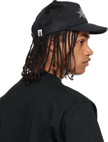 Шапка с козирка BAPE Crystal Stone 'Bape' STA Logo Mesh Cap Черно | 001CPL802002L, 2