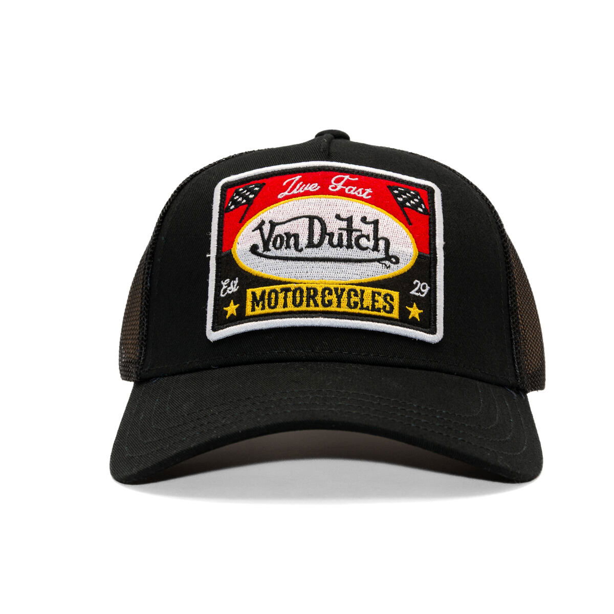 Шапка с козирка Von Dutch Von Dutch Live Fast Trucker Cap Черно | VD/0/CAS1/BLACKY1B, 1