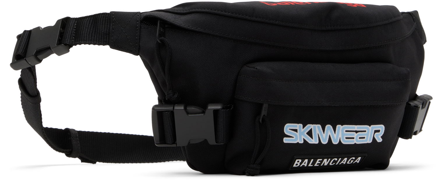 Чанта за кръста Balenciaga Black Ski Belt Bag Черно | 770881-2ABEN-1000, 1