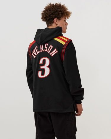 Фланелка Mitchell & Ness NBA Philadelphia 76ers Allen Iverson Alternate Spain Jersey Черно | SMJY4203-P7606AIVBLCK, 3