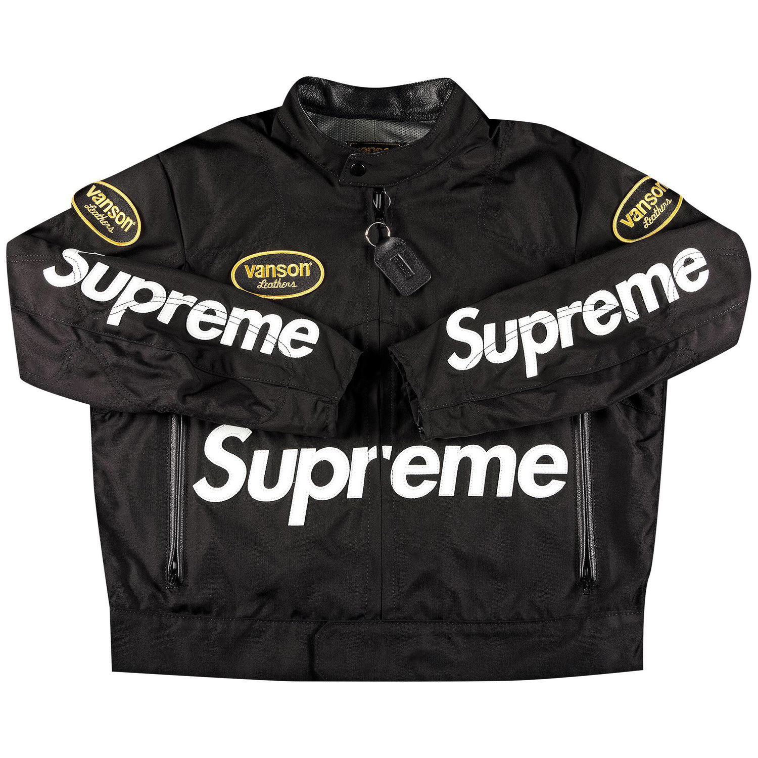 Яке Supreme Vanson Leathers Cordura Jacket Черно | SS21J23 BLACK, 1