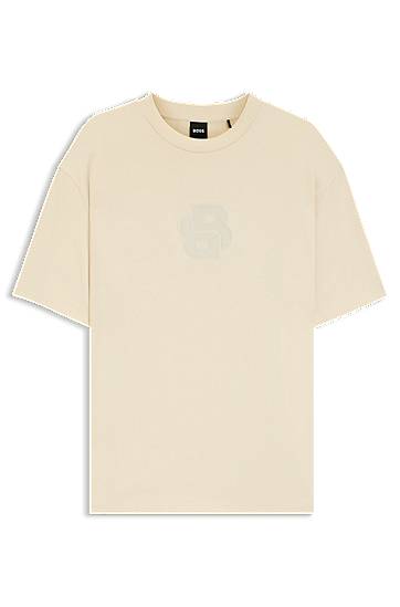 Peached-cotton T-shirt with Double B monogram