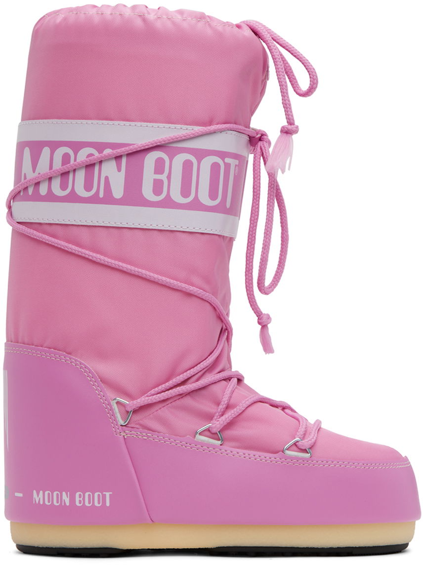 Кецове и обувки Moon Boot Pink Icon Boots Розово | 14004400, 0