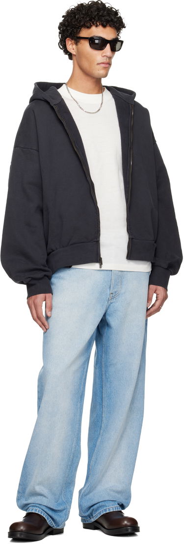 Суитчър Fear of God ESSENTIALS Holiday Embroidered Classic Full Zip Hoodie Черно | 192HO254782F, 3