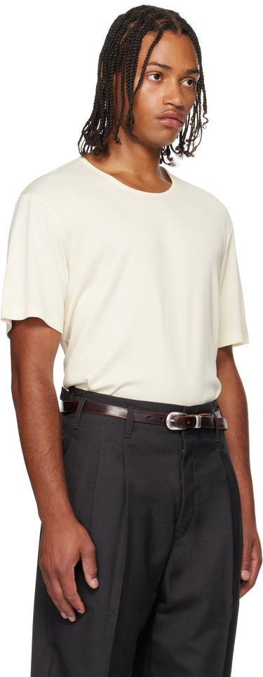 Тениска LEMAIRE LEMAIRE Rib Knit T-Shirt Черно | TO1109 LJ1016, 4