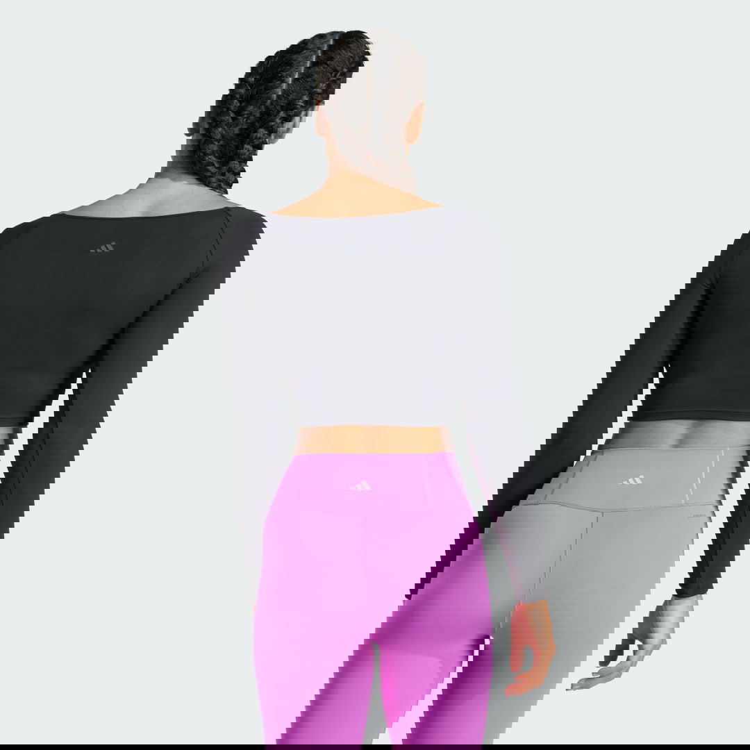 Тениска adidas Performance Yoga Long Sleeve Черно | IS6714, 1