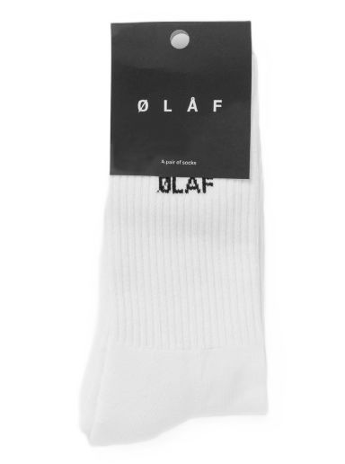 Чорапи ØLÅF MINI LOGO SOCKS Бяло | 8720104746414