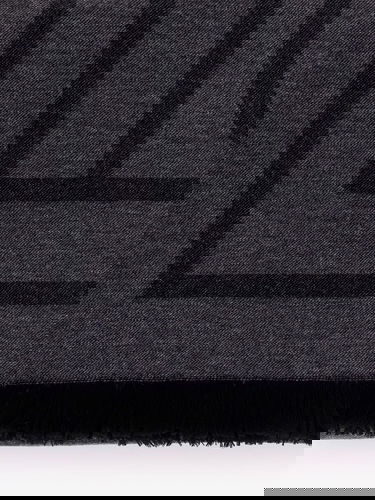 Шал TOTEME Geometric Print Fringe Scarf Сиво | 213894808395, 1