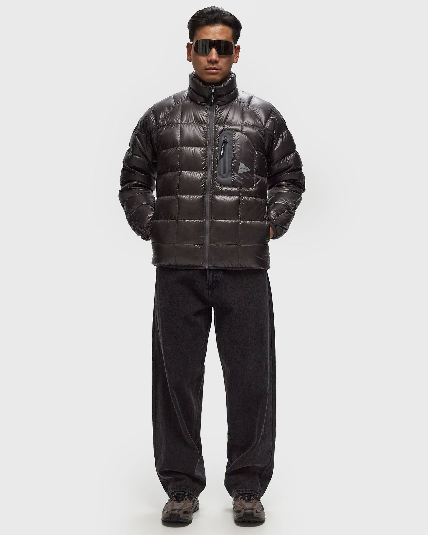 Пухо яке and wander Diamond Stitch Down Jacket Черно | 5744231106-020, 1