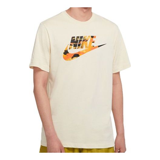 Тениска Nike Nike Classic Round Neck Short Sleeve T-Shirt Бежово | CU8915-238