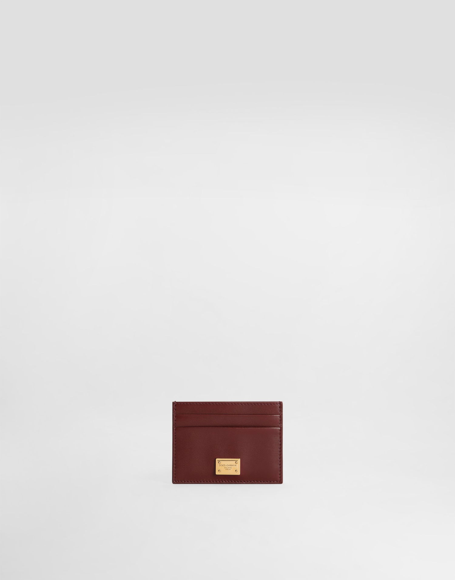 Портфейл Dolce & Gabbana Dolce & Gabbana Plongé Calfskin Card Holder Бургунди | BI0330A9S2580346, 0